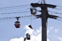 Koelner Seilbahn Gondel blieb haengen Koeln Linksrheinisch P144